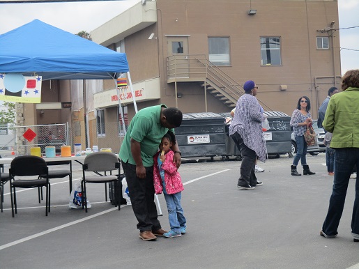 Families showing up for the carnival