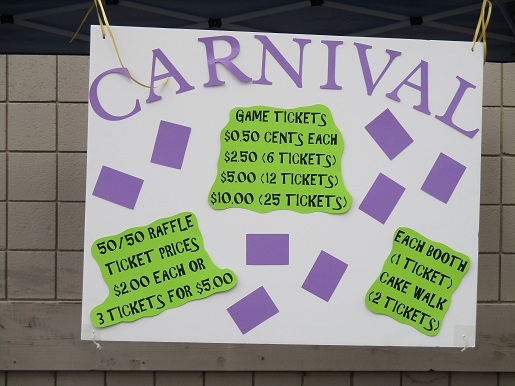 the carnival sign