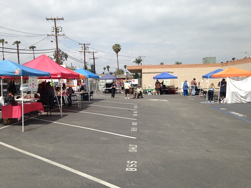 a view of the carnival as it was all set up and waiting for the people to show up