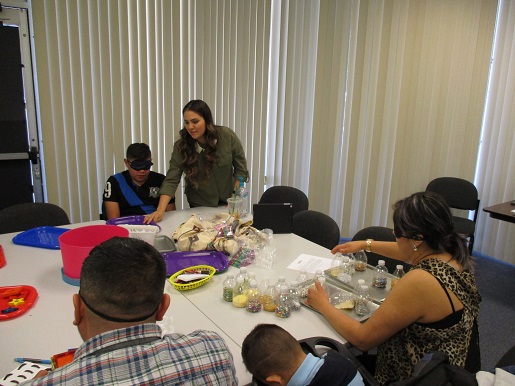 Entire families got involved for Sensory Day.
