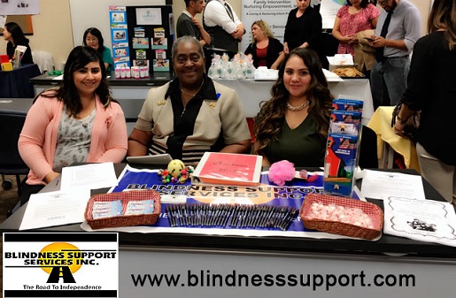Blindness Support Services Presentation Table at the Early Start Resource Fair