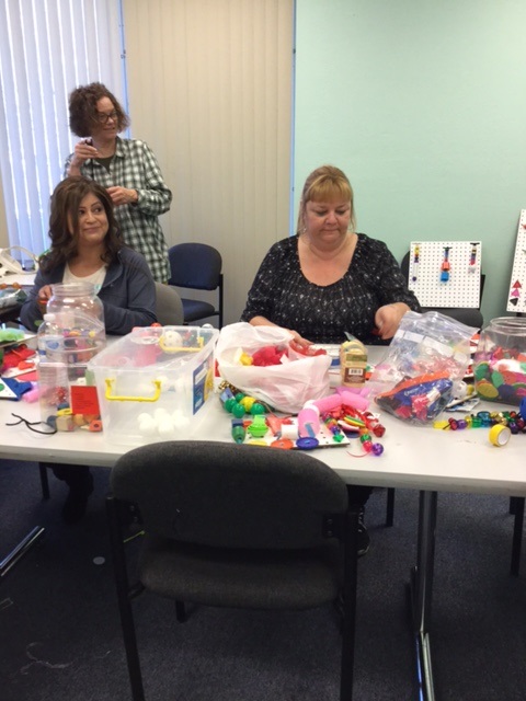 Teachers are learning the tactile approach for blind students.