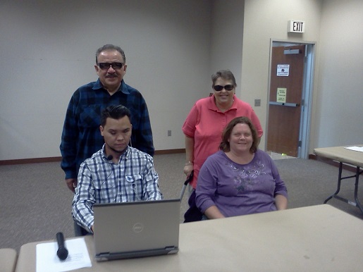 The Disabilty Voting commission with Sal Novella, Feliciano Godoy, Teresa Mealer and Amanda Hill